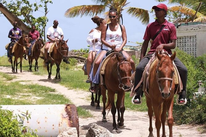 Horseback Riding at Hawksbill Beach in Five islands Antigua - Horses, safety, and the stuff you should check before you go