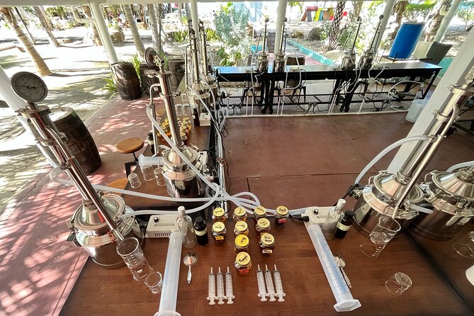 Rum Making Masterclass Galleon Beach Antigua 2 People per Station - Entering The Rum-Making Flow in English Harbour