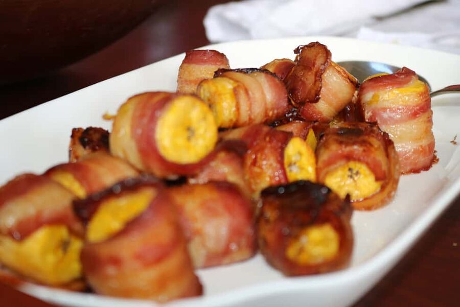 St. John's: Rum Cooking Class with 6 Rum Tastings - Plantains Wrapped in Bacon and the Sides That Balance Everything