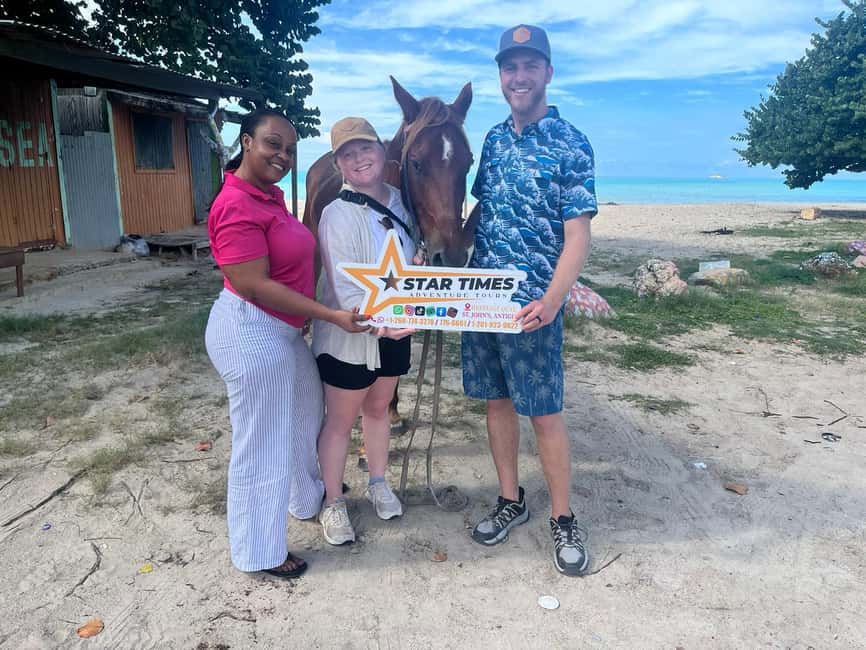 St. Johns: Horseback Riding Bareback Swim, &Fort James Beach - Why Fort James Bareback + Horse Swim Is a Great Antigua Combo